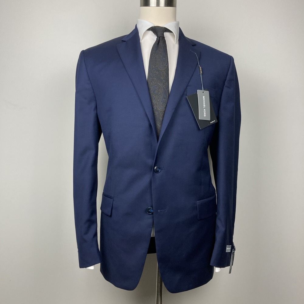 Michael Kors Men's Classic-Fit Wool-Blend Stretch Suit Jackets‎ 44L F01050